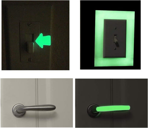 32.8 ft x 1 inch Glow in The Dark Tape - Luminescent Emergency Roll for Safety Egress Markers Stairs and Walls