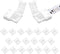 VIPMOON 20 Pack 4 Pin RGB 8mm Solderless Connectors Adapter for SMD 2835 3528 Non-Waterproof LED Strip Light