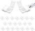 VIPMOON 20 Pack 4 Pin RGB 8mm Solderless Connectors Adapter for SMD 2835 3528 Non-Waterproof LED Strip Light