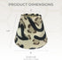 CS-963-6 3 6 4.5 Royal Designs, Inc. Animal Print Empire Chandelier Shade, Cowhide, x x
