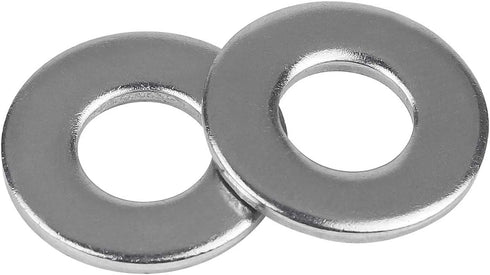 1/4 Inch Stainless Flat Washer, 5/8 Inch Outside Diameter, 304 Stainless Steel, 100 Pieces