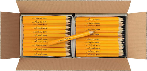 Mini Golf Pencils Without Erasers - 192 Count, Classic Pre-Sharpened #2 HB American Pencils