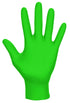 SAS Safety 66550 Derma-Vue Powder-Free Exam Grade Nitrile, 6 mil, Neon Green, Small Size