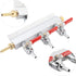 3 CO2 GLOGLOW Way Gas Distribution Manifold, Aluminum Copper Stainless Steel, Beer Dispensing and Wine Making Tool
