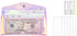 Cash Envelopes Wallet Set with Clear Rainbow Wallet, 6PCS Cash Divider, Pocket Cash Envelopes, and Tab Stickers for