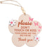 lasuroa Please Do Not Touch or Kiss Baby Sign, Wooden Dont Touch Baby