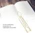 BigKing Large Gold Paper Clips, 100Pcs Metal Arrow Flower Design, Cute Innovative Clips, Prevent Rust Electroplating