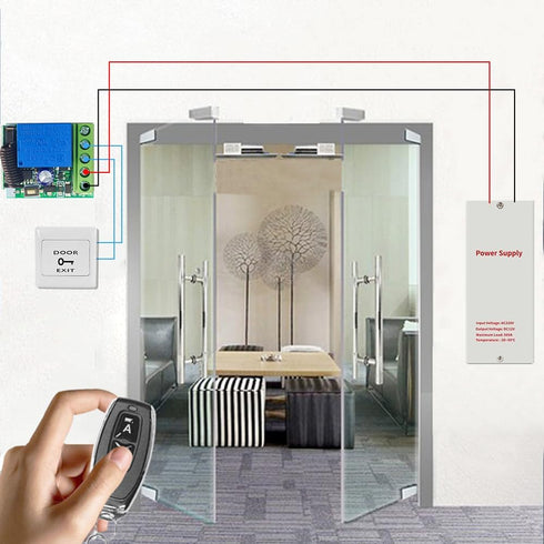QIACHIP 433Mhz 12V 1CH (2 2 1 1CH) Universal Wireless Remote Control Switch DC Relay Receiver Module RF Transmitter