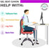 Sbriun Gel Seat Cushion - Enhanced Double Thick Egg Seat Cushion with Non-Slip Cover - Office Chair Car Seat Cushion