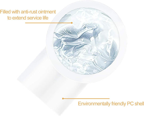 200 Pack UY Wire Connector, Waterproof Clear Button Telephone Wire Connectors, UY Butt Splice Connector Network Cable