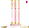 Boss Lady Girl Boss Pen Set - Chic Motivational Pens for Women with Inspirational Quotes, Ideal Office Decor Gifts