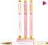 Boss Lady Girl Boss Pen Set - Chic Motivational Pens for Women with Inspirational Quotes, Ideal Office Decor Gifts