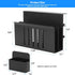 Desk Side Storage, Under Desk Laptop Mount with Hanging File Organizer and Magnetic Pen Holder for Office