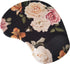 Floral Aesthetic Portable Mouse Pad Computer Sublimation Mouse Pads Small 3D Gel Mouse Pad with Wrist Support Black by BETOMSPS