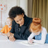 Small Dry Erase Board 4pk, Double Sided Lapboard with 4 Dry Erase Markers, Perfect for Homeschool Supplies, Office,
