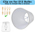 Zapanopan Set 6 Shades,3.5" 5.1" 5.5",Small of Clip-on Mini Chandelier Lamp x x Barrel,Handmade,Traditional