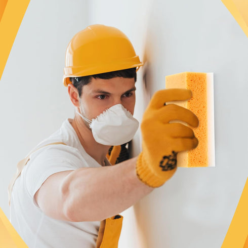 6 9 4.5 3.1 Inch Gisafai Pcs Drywall Wet Sanding Sponge x x Washable Reusable Drywall Sanding Blocks for Smoothing