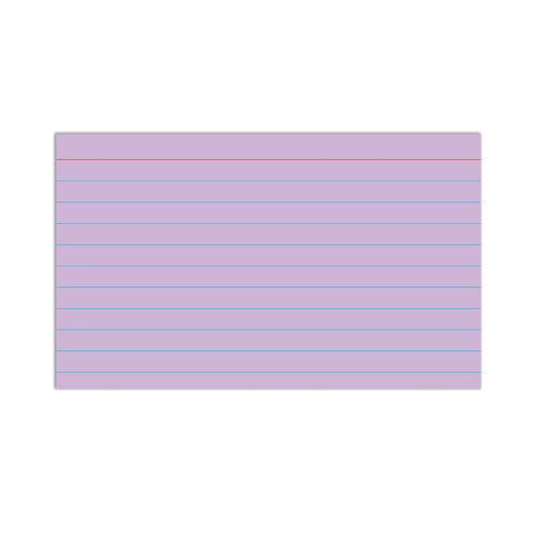 C-Line 3 5 100/PK (48810) x Index Cards, Assorted Colors, Ruled