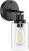GORDNWE 1-Light Bathroom Wall Sconce, Matte Black Vanity Light, Modern Wall Light
