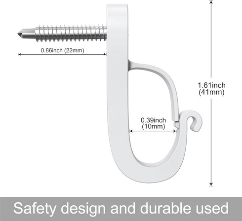 XZUHYE (36-Pack) (36-Pack) Q-Hanger Hook Screws-in Hooks for Outdoor String Lights and Garage New Year Party or Other