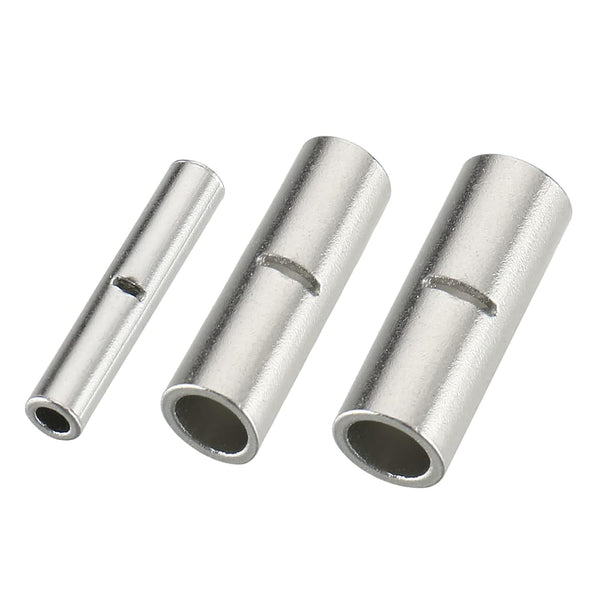 Baomain 75pcs Copper Metal Uninsulated Wire Ferrule Cable Crimp Terminals, 10-12 AWG, 14-16 AWG, 18-22 AWG