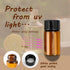 50 Pcs 3ml Amber Glass Essential Oil Bottles,Empty Refillable Travel Glass Liquid Sample Vial with Screw Caps,Preservation Storage Vials Test Container For Oil Blends, Perfumes, Lab Chemicals