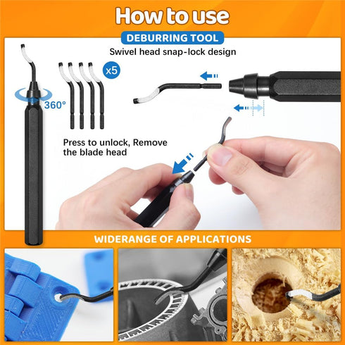 Yibrvoik 50Pcs 3D Nozzle Printer Tool Kit & Accessories for All FDM/SLA Printers, Includes Cleaning Kit, Scraper