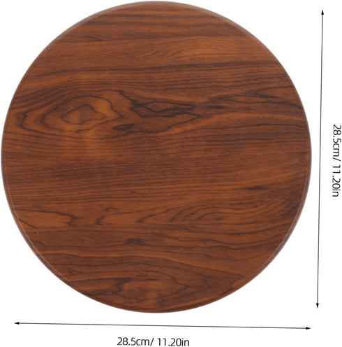 BESTYASH Round Wooden Stool Seat Replacement Smooth Wood Surface for Bar Stools Easy to Install Round Seat Cover