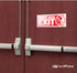 Not An Exit Signs Stickers, 3 Pack 10x4 Inch for Office & Workplace, Premium Self-Adhesive Vinyl, Indoor & Outdoor