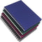 Spiral Notebook Journal, 4 Pack A5 Hardcover Notebooks, 5.7" x 8.5", 160 Pages, College Ruled