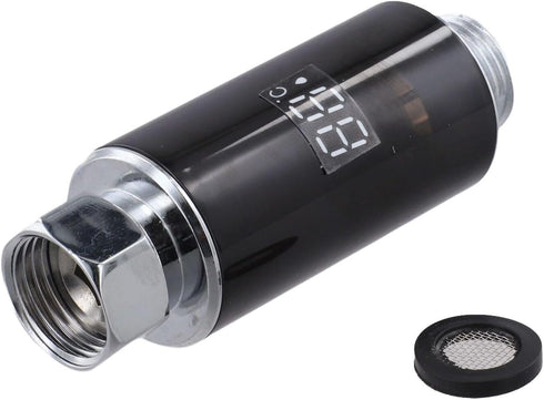 Shophubio LED Shower Head with Temperature Display, Real-Time LED Screen, Hydroelectric Powered No