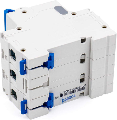 Baomain Mini Circuit Breaker NXB-63 D63 AC 400V 63Amp 3 Pole DIN Rail Mounting for Motor Protection