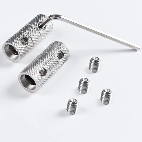4 Gauge Wire Connectors, Nickel Plated Brass Splice Connectors, 4 Gauge Battery Cable Connector, 4 Packs