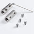 4 Gauge Wire Connectors, Nickel Plated Brass Splice Connectors, 4 Gauge Battery Cable Connector, 4 Packs