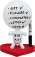 Dry Erase Board - TITTO in Love, Ceramic Desk Whiteboard Doll for Red Office Decor Design - Keep Your Message