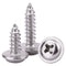 #8 x 3/4" Phillips Pan Washer Head Wood Screws, 304 Stainless Steel, Corrosion Resistant, 100 PCS