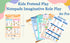 4x6 Inch 60 Kids Pretend Play Notepads Imaginative Role Play Bundle Police Role Play Notepad Restaurant Role Play Pad