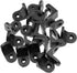 20 2 90 Pcs Small Round L Bracket, Holes Black Plastic Furniture Corner Brace Degree Angle Brackets with Screws