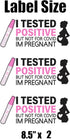 Set 12 I Tested Positive But Not for Covid | I'm Pregnant| Pregnancy Reveal Party Water Bottle Labels |