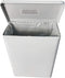 Sanitary Napkin Receptacle, Surface Mount Steel, Measures 7 ½ “ w x 9 3/4 “ H x 4” D, White