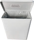 Sanitary Napkin Receptacle, Surface Mount Steel, Measures 7 ½ “ w x 9 3/4 “ H x 4” D, White