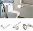 5 Set SUS304 24" +2 NearMoon Pieces Bathroom Hardware Thicken Stainless Steel-Towel Rack Kit Include Towel Rod +Bath