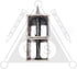 3.1 inch (80 mm) Length Fluted Hardened High Carbon Steel Point Tip Wall Masonry Concrete Black Nails (25 pcs.)