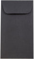 JAM PAPER #5.5 Coin Business Envelopes - 3 1/8 x 5 1/2 - 50/Pack - Smooth Black