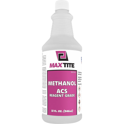 Methanol - 32 fl oz, Premium Quality ACS Reagent Grade for Laboratory or Industrial Use, Made in USA
