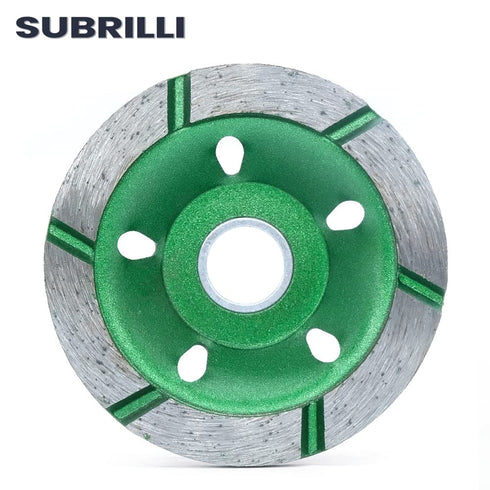 3 Inch Diamond Cup Grinding Wheel for Angle Grinder, Large Segments for Granite, Stone, Marble, Masonry, Concrete