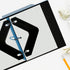Boomerang Sheet Lifters, Durable Flat Triangle Shape, 11" x 6", Black, Protect Sheets from Tearing