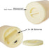 2 3" x4" PCS Waterproof Outdoor Battery Operated Flameless LED Pillar Candles with Timer Flickering Plastic Resin