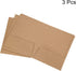 PATIKIL Two-Pocket Folders - 3 Pack A5 Size Letter Files Portfolio Storage Organizer Folder for Office Business, Brown