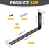 2Pcs 130 300 30mm uxcell Adjustable L-Shape Corner Brace, x x l Corner Brace Slotted Joint Right Angle Bracket